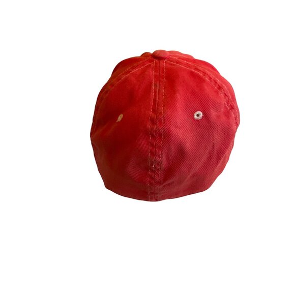 Fox Racing Flexfit Embroidered Baseball Cap In Red Flame Logo Stretch Fit - Picture 3 of 6